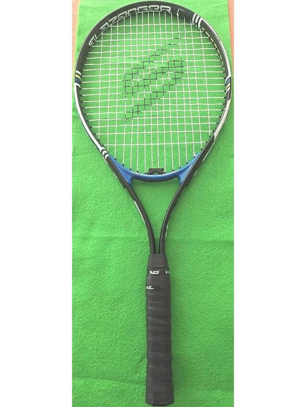 Slazenger Xcel 1.5 Tennis Racket 4 3/8 Grip, Head Size 110 Blue/Black